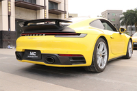 Pièces extérieures automobiles Couteau à vent arrière en fibre de carbone de style O pour Porsche 911 992 2018 + Carrera Targa Répartiteur arrière Canard