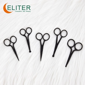 Eliter-Tijeras de manicura de acero inoxidable, cuchillas rectas afiladas, cutículas negras, curvas, venta al por mayor - Product Image 6