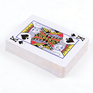 卸売メーカー印刷ロゴ入り58 * 88mmサイズPVCサウジアラビアカスタムポーカーデッキプラスチック製トランプゲーム用カードギャンブル用 - Product Image 1