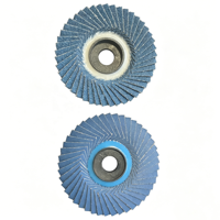 Disque à lamelles calciné bleu AO, style coréen, disque abrasif en forme de fleur, 4 pouces, grain moyen P40-P320, outil de meulage pour acier inoxydable, OEM OBM