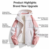 Veste de Pluie Softshell Détachable Unisexe pour Couple, Imperméable, Coupe-Vent, Séchage Rapide, avec Fermeture Éclair 3-en-1, Logo Personnalisé, Vente en Gros Usine
