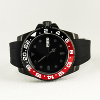 Fournisseur chinois en gros de bracelets en caoutchouc avec fermoir, montres mécaniques automatiques pour hommes, résistance à l'eau 3ATM