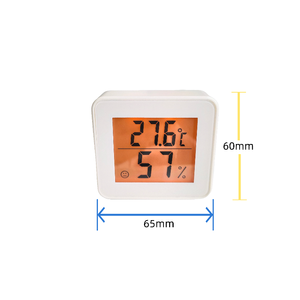 Higrómetro Digital con Pantalla LCD para Interiores, Termómetro con Retroiluminación, Higrómetro Electrónico de Escritorio para el Hogar u Oficina - Product Image 1