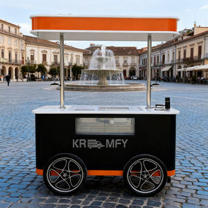 Chariot de crème glacée molle à trois saveurs en acier inoxydable de bonne qualité pour table commerciale 2025, à vendre - Product Image 1