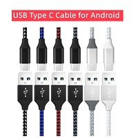 Câble de chargement USB tressé en nylon 2,4 A pour iPhone, lot de 5, 1m, 2m, 3m