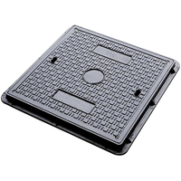 Couvre-égouts en composite de fibre de verre, fabriqués en résine SMC, légers et durables.