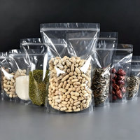 Sachet Doypack Transparent en Plastique avec Fermeture Éclair Refermable pour Aliments pour Animaux, Gelée, Salade