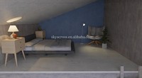 Maisonnette modulaire préfabriquée en acier à pente unique, mobile, pour extérieur, au design moderne, et unité de logement modulaire de type « granny flat »