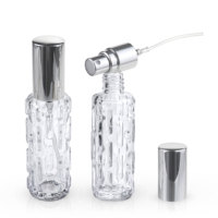 Bouteille d'emballage cosmétique de forme unique 10ml 15ml atomiseur d'échantillon bouteilles en verre de vaporisateur de parfum rechargeables avec le jet de brouillard fin
