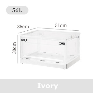 Thùng & Hộp Đựng Bằng Nhựa Chắc Chắn Hộp Đựng Gấp Gọn Có Thể Xếp Chồng Lên Nhau Có Nắp Phòng Khách Phòng Ngủ - Product Image 4