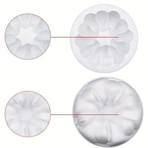 แม่พิมพ์เค้กชิฟฟอนรูปดอกไม้และพวงดอกไม้หิน สำหรับทำขนมหวานสไตล์ฝรั่งเศส มูส อุปกรณ์อบขนมที่ใช้กับเตาอบได้ - Product Image 5