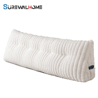 Coussin de tête de lit SUREWALHOME pour s'asseoir droit, coussin triangulaire, coussin de soutien dorsal confortable pour lit, canapé
