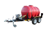 1000 litres d'eau Bowser petit tracteur remorque citerne à eau semi-remorque en acier et en matière plastique remorques de camion