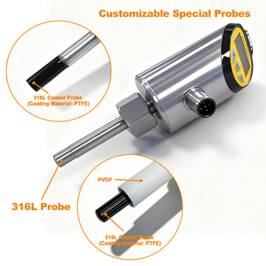 เครื่องวัดอัตราการไหลแบบสองพารามิเตอร์ RS485 สำหรับน้ำและของเหลว พร้อมสวิตช์วัดอุณหภูมิและเอาต์พุต 4-20mA ประเภทสินค้า เซ็นเซอร์วัดการไหล - Product Image 3