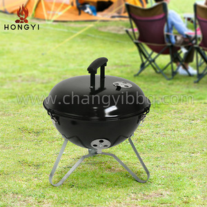 Parrilla Portátil Redonda de Carbón HONGYI de 3 kg, Estufa de Acero Galvanizado para Acampar al Aire Libre con Tapa - Product Image 5