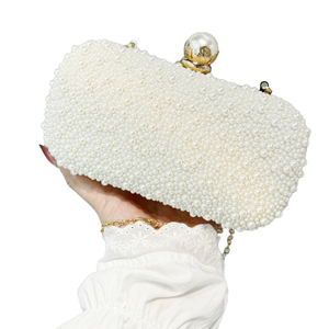 Wholesale Elegant Ladies Candy Pattern Waterproof <b>Clutch</b> Purse with Pearl Embellishment for Evening Events and <b>Wedding</b> Parties - Product Image 4