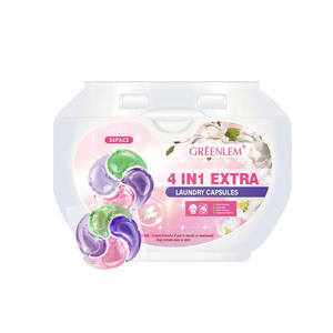 Greenlem Capsules de lessive inspirées du luxe, parfum longue durée, perles puissantes pour éliminer les taches, pour lavage en machine et à la main - Product Image 1