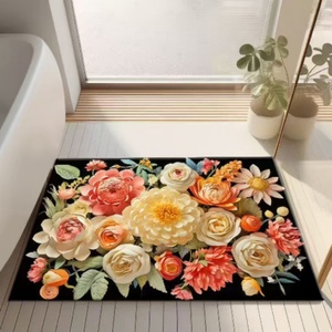 Soft Flower 3D Bathroom <b>Mat</b> Absorb Water Antislip Quick Dry for Bathroom Floor Door Kitchen Bedroom Diatom <b>Mats</b> - Product Image 6