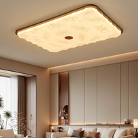 Lumière LED de chambre à coucher de style chinois naturel, rétro français vintage, installation encastrée, acrylique, nouveau style chinois, éclairage complet de la maison