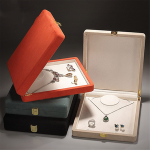 High End Mother's Day Pearl Set <b>Box</b> PU Leather Gift Packaging for Mom's Necklace, Earrings, <b>Ring</b> <b>Box</b> Storage <b>Box</b> - Product Image 4