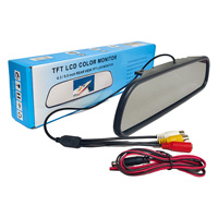 Caméra de recul pour voiture avec rétroviseur et écran LCD de 4,3 pouces