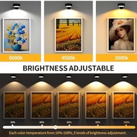 Lampes murales rechargeables modernes avec télécommande, 13 modes d'éclairage, lumière LED magnétique à intensité variable, DC24V, maison, bureau, minimaliste