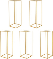 4 tailles fer amovible métal or fleurs de mariage supports de Table décorations Vase centres de Table de mariage décorations de scène