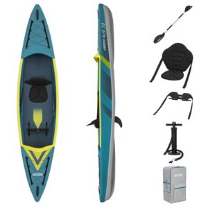 Bestway 65179 Kayak de pêche gonflable <span class=keywords><strong>Hydro</strong></span> <span class=keywords><strong>Force</strong></span> Arrow Elite X1 gonflable 1 personne point de chute Kayak ensemble 3.65 m bateau de sport - Product Image 1