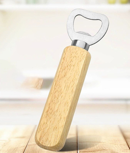 Xinrunjin, regalo de boda personalizable, mango de madera, cerveza, vino y destornillador, abrebotellas, logotipo grabado, artesanías de bambú y madera - Product Image 6