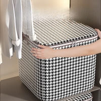 Boîte de rangement rectangulaire pliante pour vêtements, couvertures, chaussures, emballage de chambre, usage domestique de grande capacité