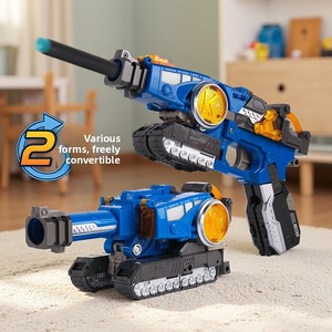 Pistola de Juguete Transformable 3 en 1, Estilo Mecha, Lanzador Neumático Manual con Diseño de Mecha Transformable - Product Image 2