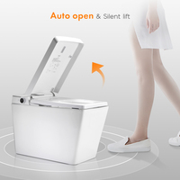 Capteur d'ouverture automatique autonettoyant Chasse d'eau Siphonique Cuvette de toilette automatique Plancher électronique Salle de bain Wc Toilette intelligente intelligente