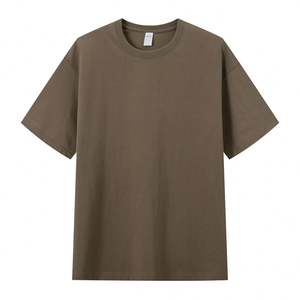 Fábrica de alta calidad 240g 100 algodón Color sólido camiseta se puede personalizar bordado impresión barato cuello redondo camisas - Product Image 2