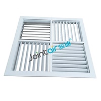 Celldeal — diffuseur d'air multi-directionnel ca, en aluminium, carré, plafond