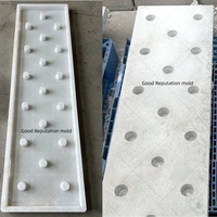 Moule en Béton ABS pour Poteaux de Clôture et Murs Extérieurs, Panneaux Préfabriqués à Emboîtement en Ciment, Injection de Plaque de Bordure en PP, Moulage de Pierre