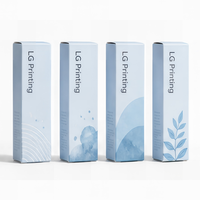 Boîte en papier personnalisée pour emballages de flacons cosmétiques, emballage pour soins de la peau avec logo personnalisé imprimé