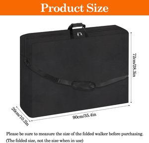 Langlebige Tragbare Mobilitätstasche für Rollator Rollstuhl Polyester Robuster Organizer Sichere Mehrzweck-Aufbewahrungstaschen - Product Image 4