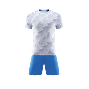 Оптовая продажа, футбольные майки без логотипа для мальчиков и девочек, тренировочный костюм, командная форма, спортивные футболки, комплект спортивной одежды - Product Image 2