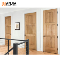 Finition esthétique de haute qualité Porte intérieure de maison en bois Portes en bois à battant résistantes à l'humidité