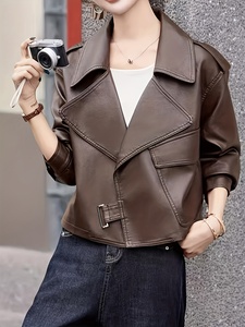 เสื้อโค้ทเทรนช์สไตล์เกาหลีสำหรับฤดูใบไม้ร่วง |   ผ้าอ็อกซ์ฟอร์ด กันน้ำ กันลม ป้องกันความหนาว ให้ความอบอุ่น ความยาวสั้น ทรงเข้ารูป ทันสมัย เหมาะสำหรับการเดินทาง - Product Image 2