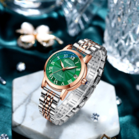 Jam Tangan Mekanik Wanita Mewah Terbaru, Desain Sederhana Bercahaya, Tali Baja Anti Karat, Kualitas Tinggi, Tahan Air, Otomatis