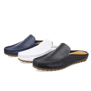 <span class=keywords><strong>Mocassins</strong></span> pour hommes, nouvelles sandales en cuir souple respirantes à la mode - Product Image 4