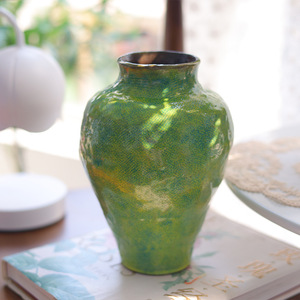 Vase en céramique de Jingdezhen, vase créatif fait à la main, arrangement de fleurs hydroponiques, décoration de bureau de salon, ornements a - Product Image 3