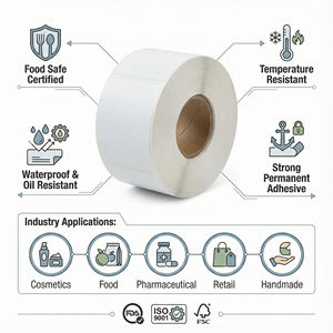 2 Inch Round <b>Sticker</b> Customize Logo <b>Labels</b> <b>Sticker</b> for Small Business Waterproof <b>Label</b> <b>Stickers</b> - Product Image 6