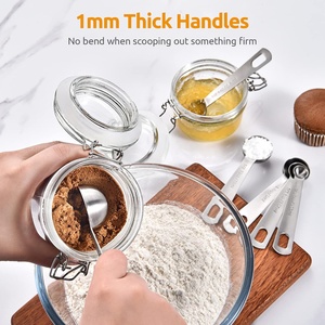 Premium Eco-Friendly Stainless Steel <b>Measuring</b> <b>Spoon</b> Set Stackable Design Dishwasher Safe for Kitchen Use - Product Image 5