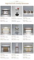 Présentoir à bijoux personnalisé avec porte coulissante recommandé vitrine à bijoux/verre d'armoire d'angle à bijoux