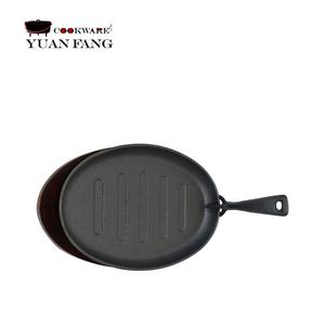 Sartén ovalada de hierro fundido de 25CM, plancha para fregar, sartén pesada - Product Image 3
