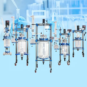Customizable 10L-50L Glass Reactor Double-Layer Lining Stainless Steel Chassis 220V Automatic Motor Pump Multifunctional New - Product Image 4
