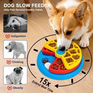 Comedero Lento de 3 Niveles para Perros, Dispensador Interactivo de Alimentos para Prevenir la Hinchazón, Diseño Antiderrames y Antideslizante para Perros - Product Image 2
