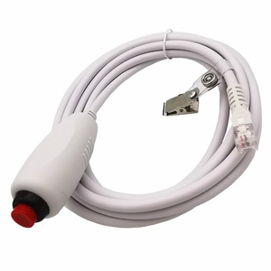 Cordon <span class=keywords><strong>de</strong></span> bouton d'appel infirmier 4P4C en cuivre pur et PVC pour poste infirmier, cordon d'appel universel <span class=keywords><strong>de</strong></span> remplacement avec clip pour drap <span class=keywords><strong>de</strong></span> <span class=keywords><strong>lit</strong></span>, 3m - Product Image 2